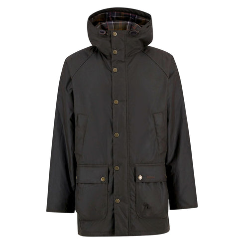 Parka Uomo Bedale, con inserto interno in tartan e logo ricamato